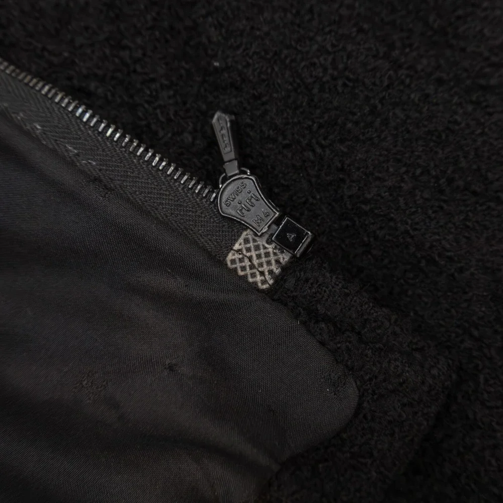 RARE Chanel Vintage S/S 1993 Circa Black Tweed Corset‎ with Gold Clover Buttons